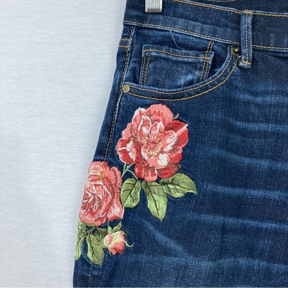 Driftwood Classic Fit Kelly Floral Embroidered Bootcut Jeans size 26 - Picture 8 of 10